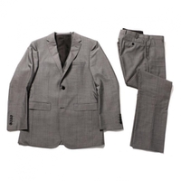 ノッチドラペルテーラードジャケット3ピーススーツ 38R バーバリーブラックレーベル 67243 BURBERRY BLACK LABEL グレー メンズ