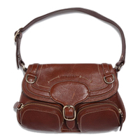 バーバリー BURBERRY レザーハンドバッグ 37389 茶系 レディース