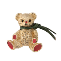 バーバリーズ 40672 テディベアブローチ ゴールド系 レディース 可愛らしいテディベアのプラスワンアイテム