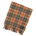 バーバリーズ チェックマフラー 41773 ベージュ系 ウール100％ トラッドなバーバリーチェックデザイン