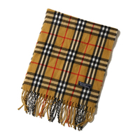 バーバリーズ　英国チェックマフラー　28759　茶　定番のデザイン♪