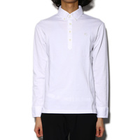 バーバリーブラックレーベル ロングポロシャツ 35567 ホワイト系 メンズ 定番爽やか白ポロシャツ