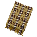 バーバリーロンドン チェックマフラー 茶×グリーン系 バーバリー定番の英国チェック柄マフラー