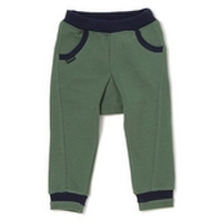 【50%OFF】バイカラー家ポケットつき裾リブ裏毛パンツ