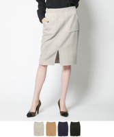 フロントスリットポケット付きタイトスカート【メール便可／100】