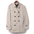 ブラックレーベル クレストブリッジ ウエストベルト付ショートトレンチコート L 71818 BLACK LABEL CRESTBRIDGE グレー メンズ