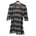 ボーダーチュニック 38 バーバリーブラックレーベル 51559 BURBERRY BLACK LABEL グレー系 レディース