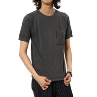ポケットグレーTシャツ シンプルだからこそ着回しの効く一着 バーバリーブラックレーベル
