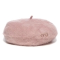 【50%OFF】メガネブローチつきふわふわベレー帽