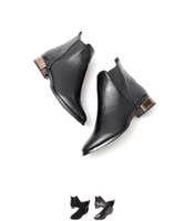 メタルヒールアンクルブーツ