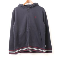 リブラインジップアップパーカー 2 バーバリーブラックレーベル 01000187 BURBERRY BLACK LABEL ネイビー メンズ