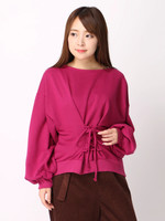 レースアップコルセットスウェット