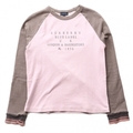 ロングTシャツ L バーバリーブルーレーベル 55821 BURBERRY BLUE LABEL ピンク系×ブラウン系 メンズ