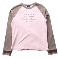 ロングTシャツ L バーバリーブルーレーベル 55821 BURBERRY BLUE LABEL ピンク系×ブラウン系 メンズ
