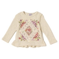 【50%OFF】額縁レース裏毛トレーナー