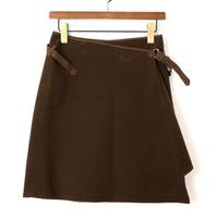 巻スカート 36 バーバリーブルーレーベル 59528 BURBERRY BLUE LABEL ブラウン系 レディース