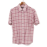 半袖チェックシャツ ピンク 2 バーバリーブラックレーベル 70779 BURBERRY BLACK LABEL ピンク メンズ