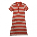 半袖ボーダーワンピース 38 バーバリーロンドン 54962 BURBERRY LONDON ベージュ系×オレンジ系 レディース