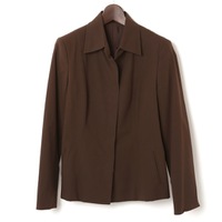 比翼仕立てスカ―トスーツ 40 バーバリーロンドン 69991 BURBERRY LONDON ブラウン レディース