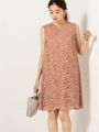 〓●JOC 17FW Peonyレース ワンピース/DK.GREEN