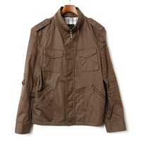 ハイネックフィールドジャケット M バーバリーブラックレーベル 69707 BURBERRY BLACK LABEL カーキ メンズ