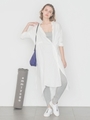 【emmi atelier】ロング2WAYシャツワンピース/BEG