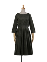 【an another angelus】テープ使い別珍ワンピース/D/GREEN