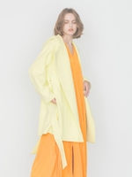 【emmi atelier】フードオーバーコート/YEL