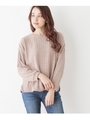 カットベロアモールプルオーバー/ライトベージュ(051)