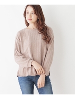 カットベロアモールプルオーバー/ライトベージュ(051)