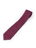 ウォッシャブルドットネクタイ/ワインレッド(863)