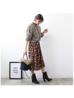 ファートレーナートップス/モカ