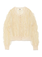 シアーストライプカーディガン/PNK