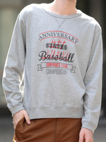 【FRUIT OF THE LOOM】プリントクルーネックロンT　A