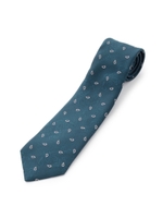 グリーンペイズリーネクタイシリーズ/グリーン小紋(122)