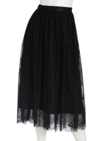 チュールレーススカート/ブラック