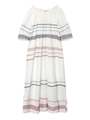 CROSS EMBROIDERY LONG DRESS/ホワイト