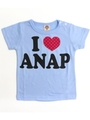 【ANAP KIDS】I LOVE ANAP Tシャツ/サックスブルー(020)