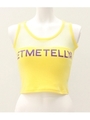 【UNDER ANAP】LETMETELLYAメッシュトップス/イエロー(024)