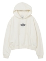 OVAL LOGO SHORT SWEAT HOODIE/ホワイト