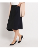 [L]イレギュラーヘムスカート/ネイビー(093)