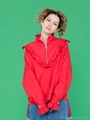 nylon raffle top/RED