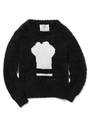 【Joel Robuchon & gelato pique】HOMME’ジェラート’カシミアミックスプルオーバー/BLK