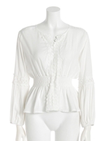 【anap mimpi】ウエストギャザートップ/ホワイト(001)