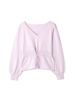 ウエストストリングニット/ラベンダー(080)