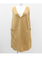 【Sandie anap】スウェードVネックワンピース/ベージュ(005)