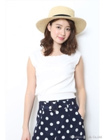 スカラブラウジングノースリニット/レッド