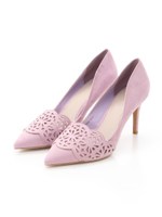 デザインカットポインテッドトゥパンプス/PINK