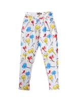 【ANAP】レトロフラワーテーパードパンツ/ホワイト(001)