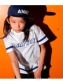 【ANAP GIRL】配色ラインデザインTシャツ/ホワイト(001)